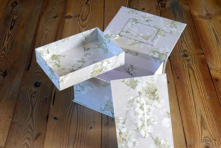 Tall Treasured Memory Box in Orchard Blossom Pearl